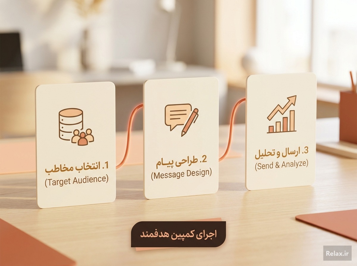 مراحل اجرایی طراحی و ارسال کمپین پیامک انبوه در پنل اس ام اس