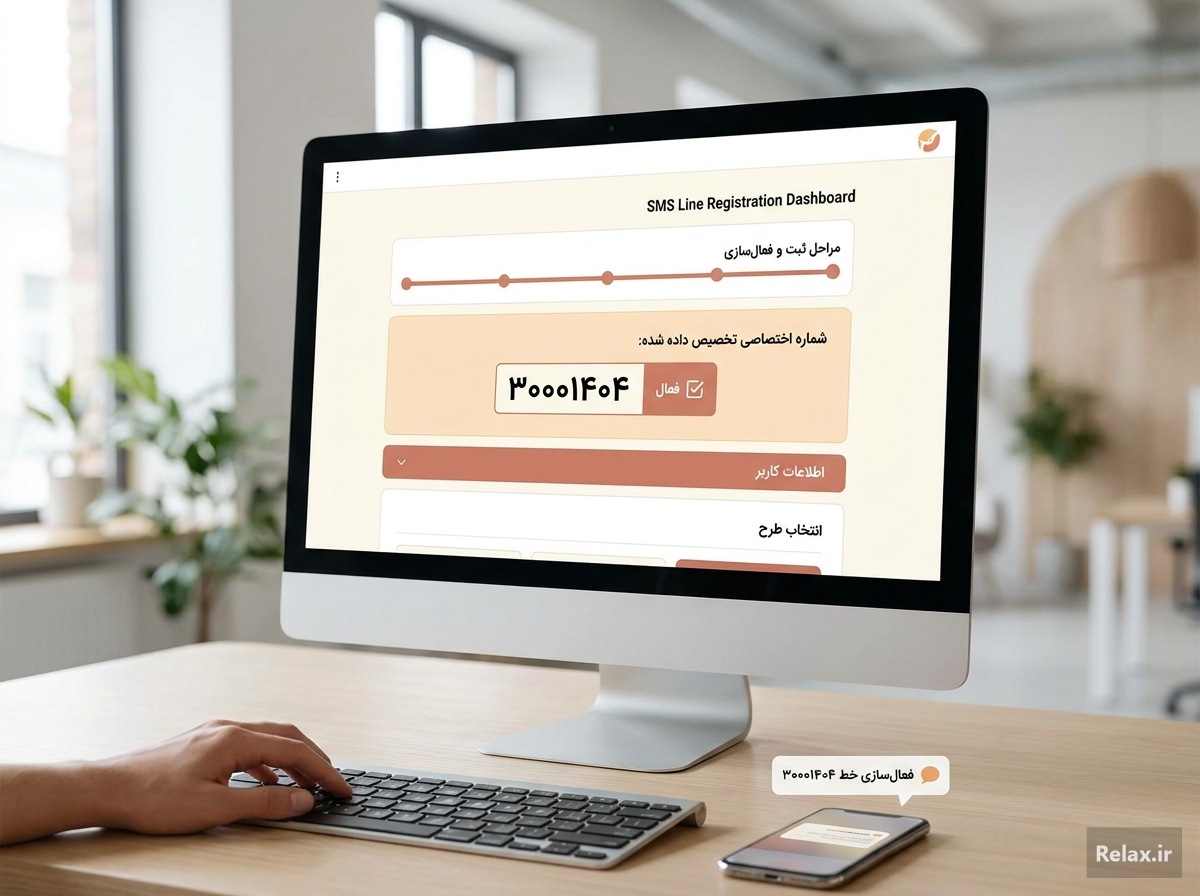 فرایند تخصیص و فعال‌سازی خط اختصاصی در پنل ریلکس