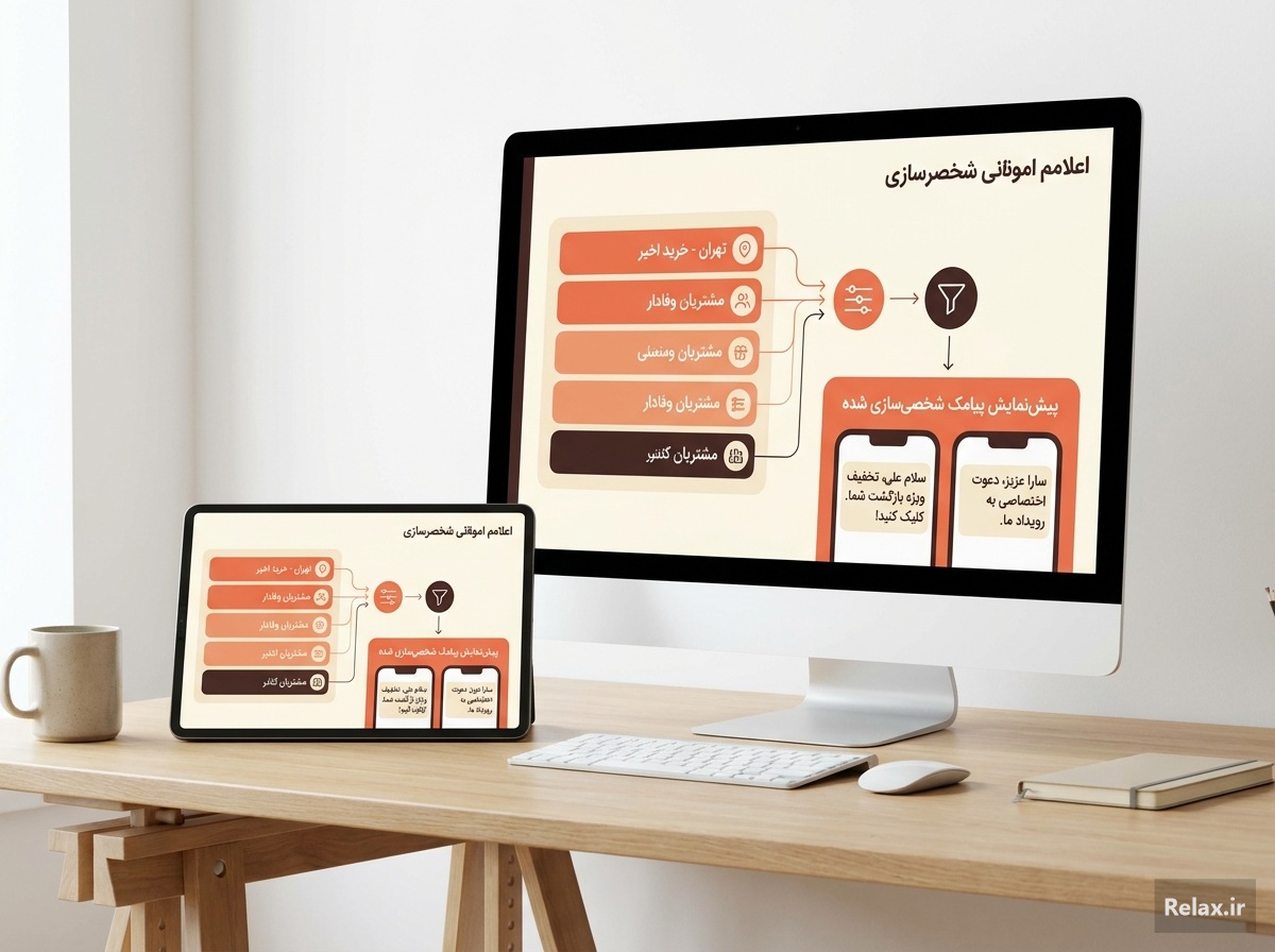 نمونه سناریوهای پیامک شخصیسازیشده بر اساس دستهبندی مشتریان