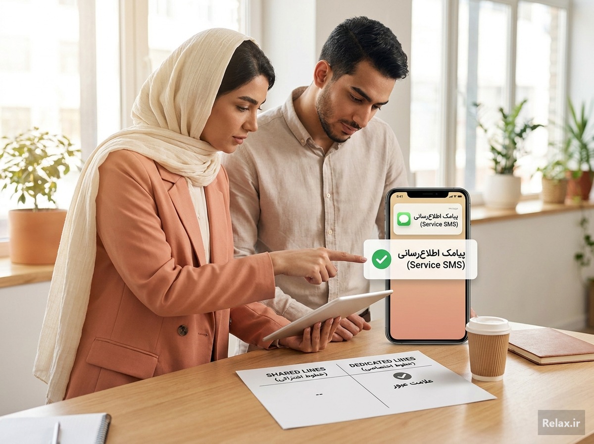 مقایسه تحویل پیامک خدماتی به شمارههای مسدود در برابر خط تبلیغاتی
