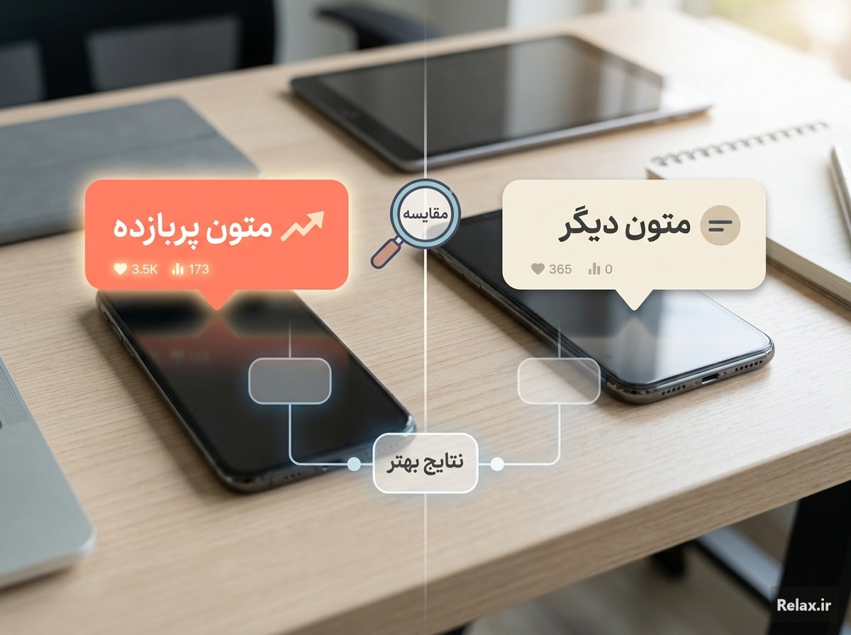 مقایسه متون تبلیغاتی پربازده با متون کماثر