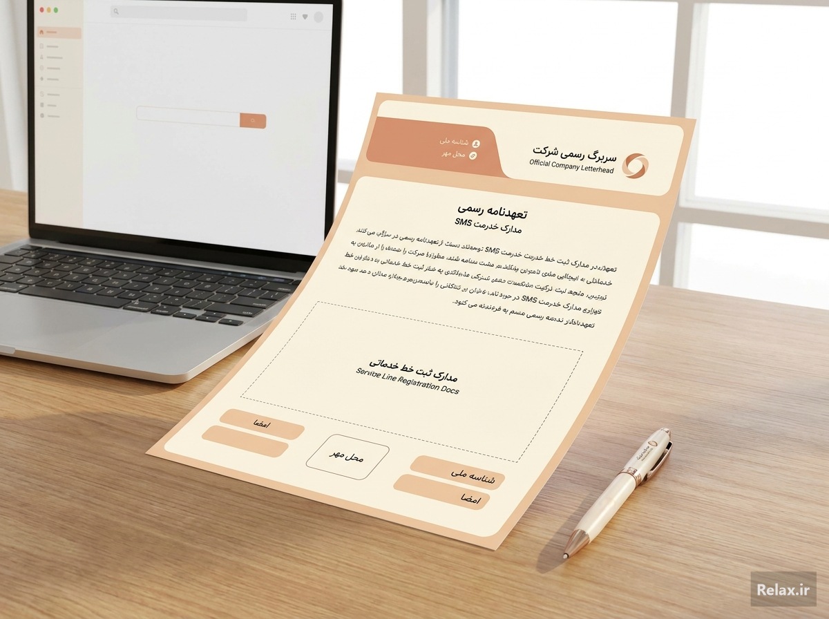 طرح صحیح نمونه تعهدنامه خدماتی سازی خط اس ام اس